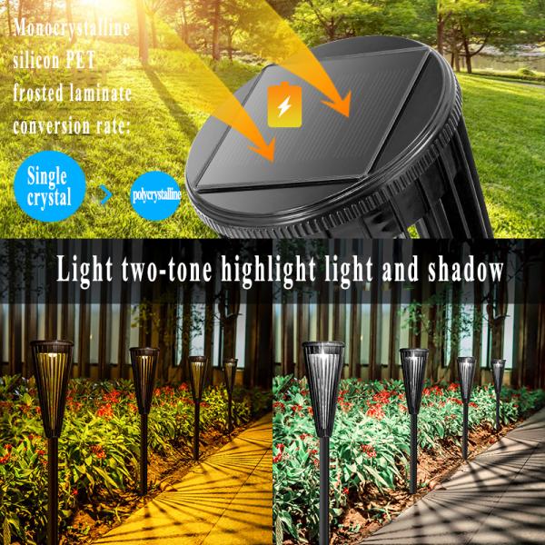 Waterproof LED Solar Lawn Lamp for Villa Courtyard Garden Working Temperature -10 60C