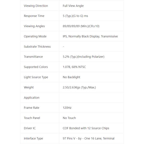 55 Inch Lg Smart Tv Panel 3840*2160 LC550EQL-SJA4 120Hz Refresh Rate