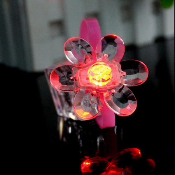 Crystal Flower LED Silicone Bracelet For Concert,Carnivals, Sporting Events, Party , Night Club