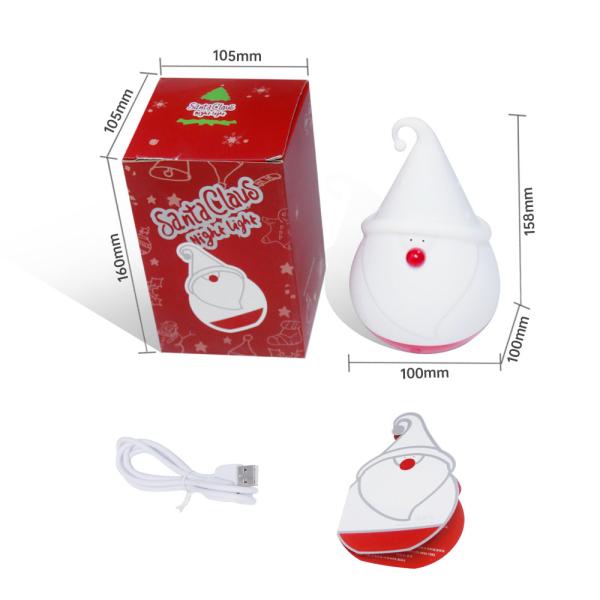 Logotipo personalizado OEM homem de neve de Natal LED lâmpada de luz noturna com 30000 horas de vida útil