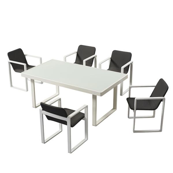 1.2mm Powder Coated Aluminium Outdoor Cafe Chairs And Tables