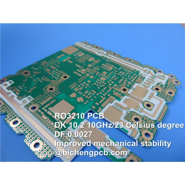 Carte PCB à haute fréquence de Rogers RO3210 avec de l'or d'immersion du revêtement 25mil