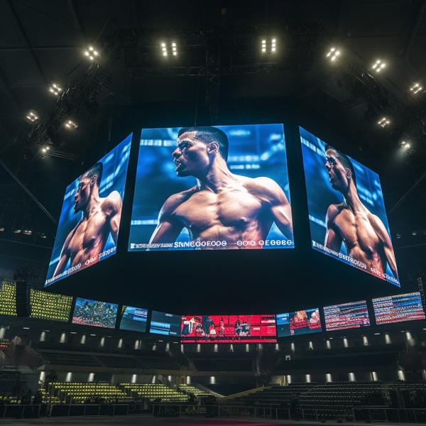 спортивный стадион Видеоэкраны P3.91 / P4 / P4.81 Периметровый светодиодный экран