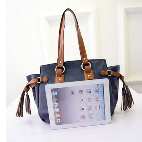 high quality dark blue handbag Korea Fashion handbags wholesale bolso de mano