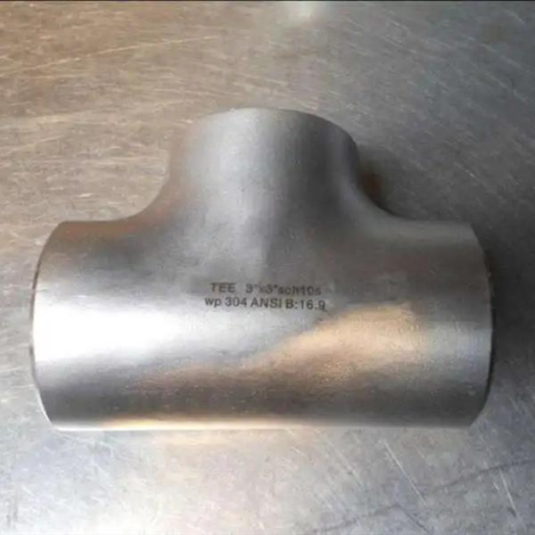 T de aço inoxidável da solda de extremidade dos encaixes de tubulação Sch40 de ASME B16.9 sem emenda