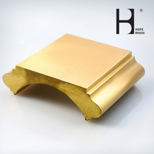 Fade Resistant 5000mm Length Brass Handrail For Stairs Decoration