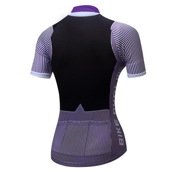 Jérsei de ciclagem sleeved curto do cascalho do jérsei fêmea da equitação do Mountain bike