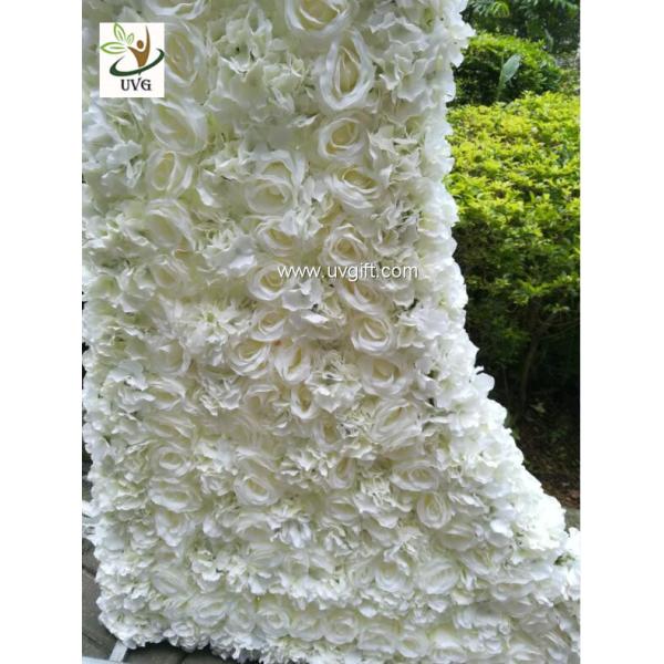 UVG luxury dream wedding flower arch in artificial rose and hydrangea for stage backdrop decoration CHR1146