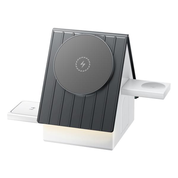 OEM Supported Multifunction Wireless Charger with ≥75% Charging Efficiency and White or Gray Options