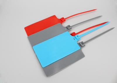 DEMOELE 255mm PP material identification security seal cable ties with big tag marker