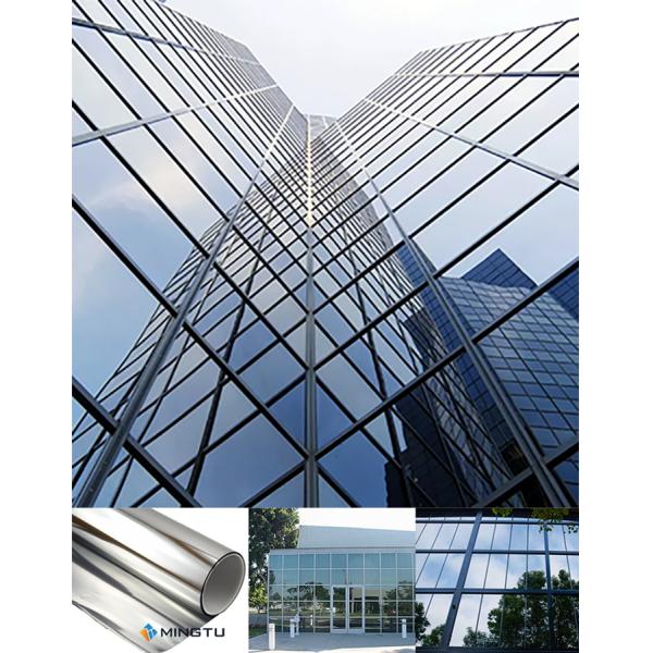 6.5mil High Reflective Magnetron Sputtering Film PET Window Tint Film 1.52x30m 7 Years