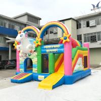 Casa de salto inflável de encerado feito sob encomenda do PVC para o partido