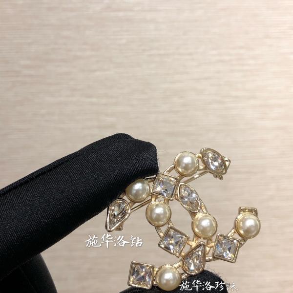 Double C Brooch Dress Clips Brooch Hair Clip 2 In 1 High Durability 10g