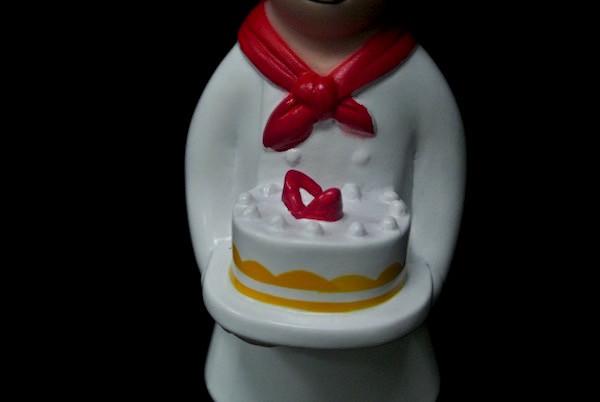 5 Inch Cake Baker Mini Vinyl Figures , Vinyl Collectible Toys White Color