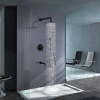 Grifos de la ducha de la tina y del cuarto de baño del espray de 2 manijas 1 combinados con el Showerhead redondo