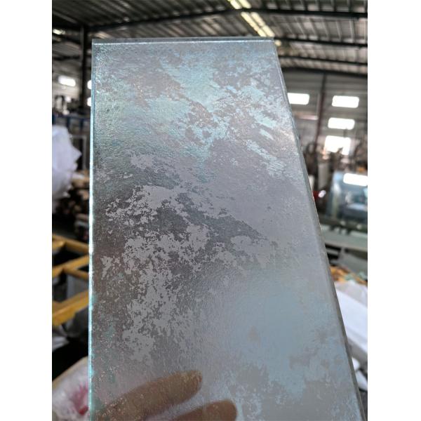 Vidrio acristalado Decorativo Gravado de fondo de vidrio fundido en caliente Museo de fondo de vidrio de pared vidrio fundido en caliente vidrio mesa de café