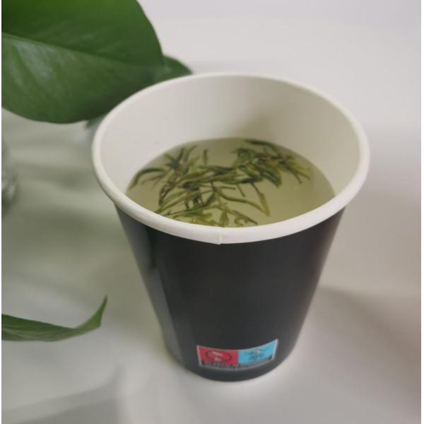 Customized Logo Paper Cup 8oz/12oz Black/Brown Disposable Cup for Paper Packaging