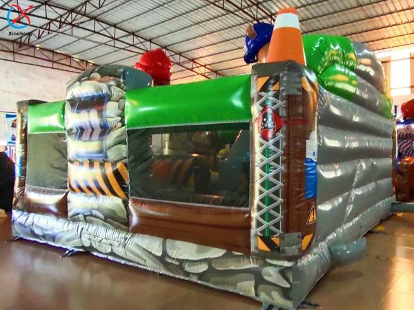 Commercial Inflatable Bouncy Forest Themed Castle House Combination