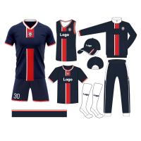 Polyester à séchage rapide Team Jersey Breathable Football Jersey fait sur commande pour l'homme