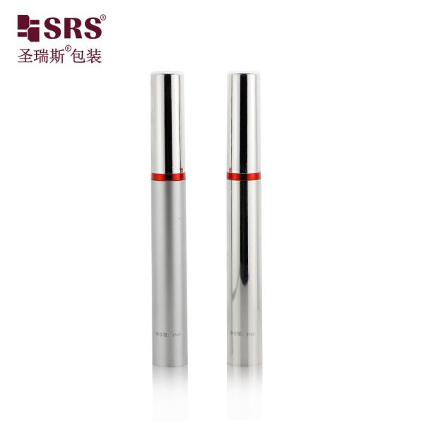 Luxury Plastic 5ml 10ml 12ml 15ml Eye Gel Cream With Metal Ball Airless Plastic Bottle Roller Cosmetic Packaging