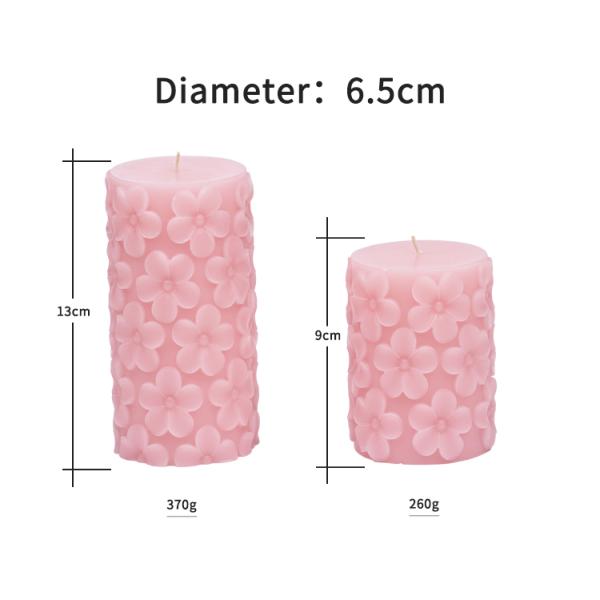 Handmade Pillar Candle Luxury Candle With Natural Soy Wax And Custom Scent