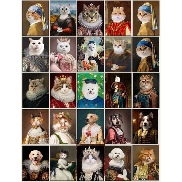 Pet Portrait Aluminum Alloy Photo Frame Customized Keepsake Souvenir for Dogs and Cats