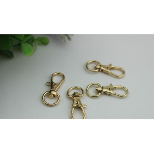 Bag accessories parts zinc alloy round 10 mm small claw snap hook clip for metal chain