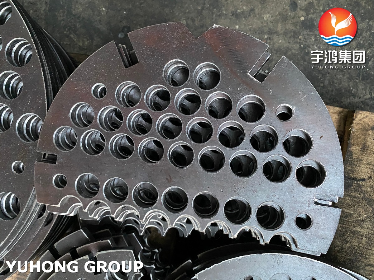 Баффл теплообменника, опорная пластина, ASME SA516 GR.70, NACE MR- 0175, MR-0103