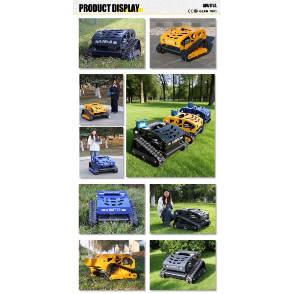 RC Lawn Mower Field Weed Cleaning All-Terrain RC Lawn Mower Mountain Wasteland Clearing Strong Climbing Weedy Terrain