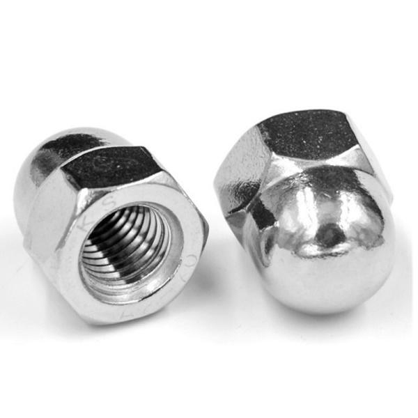 Direct Supply DIN1587 Hex Domed Cap Nuts in Nickel Galvanized White Blue Zinc Plated
