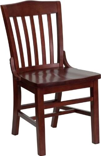 School Mahogany Wooden Dining Room Sets , Solid Wood Restaurant Chair Dining Room