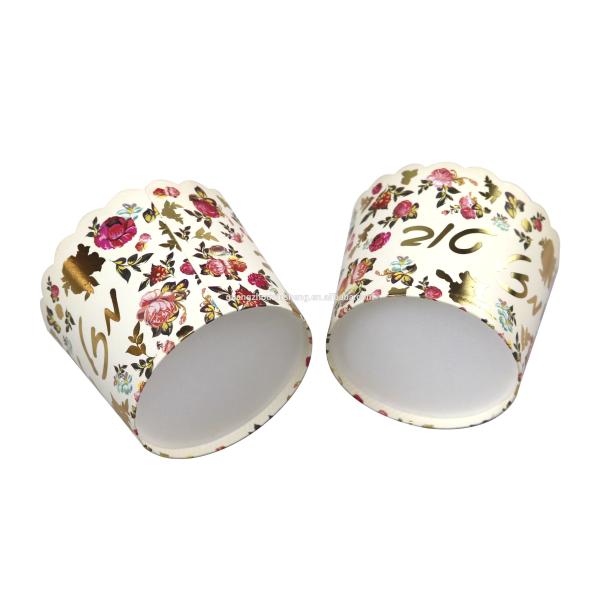 Floral Metallic Gold Foil Large Paper Baking Cups Muffin Cupcakes Paper Cupcakes