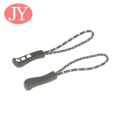Jiayang  zipper pull tab TPU Silicon paracord customized TPU zipper puller for over coat zipper pull tag for bags