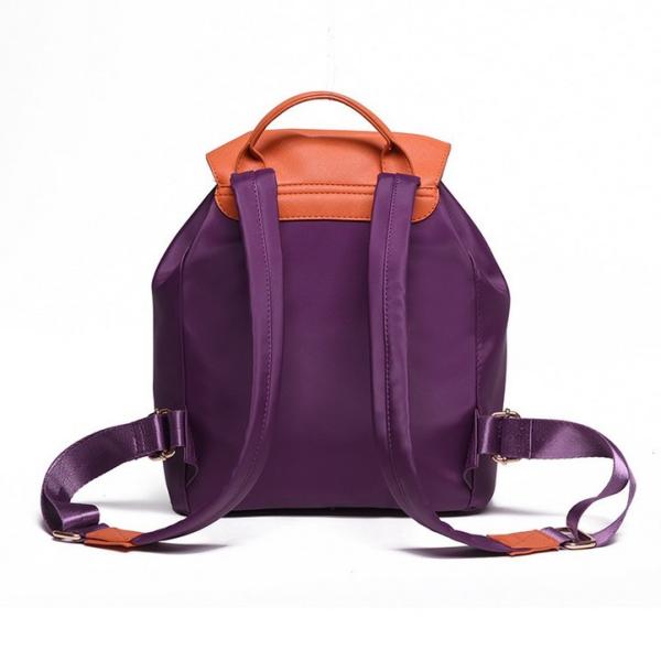 2016 new nylon with PU leather travel bag hit the color shoulder bag Mummy College fashion women's backpack