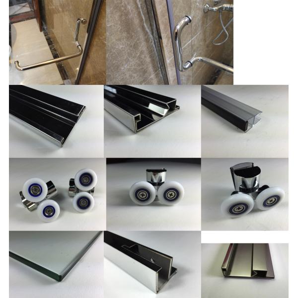 bathroom,shower door, shower enclosure,shower room , stainless steel shower glass HTC-702