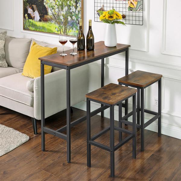 Narrow Bar Table, Industrial Bar Table for Sale, Kitchen Table, Metal Frame Bar Table, Kitchen Furniture, ULBT10X