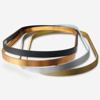 O espelho oval de alumínio escovado de anodização da imagem molda para o quarto da sala de jantar