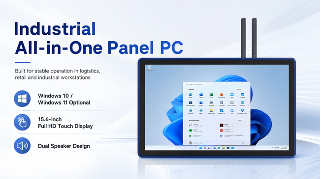 Machine Industrial Tablet for Machine Monitoring 15.6 Inch for Status and Process Control
