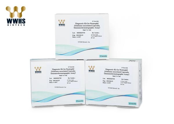 Do sangue rápido de Kit IFA Colloidal Gold IVD do teste de NGAL gaveta diagnóstica 20T