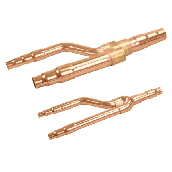 0.7mm 1.5mm TP2 Air Conditioning Copper Pipe Joints  ISO9001