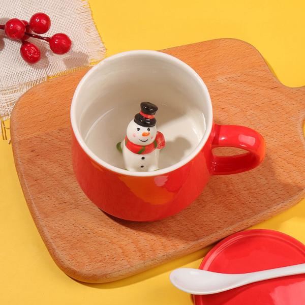 Customized Handmade Ceramic Mug Cute Animal 3D Drinking Cups for Tea Coffee Gift