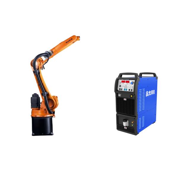 KUKA KR 8 R1620 Arc HW Soldadura Brazo robótico con soldadora AOTA-NBC-500RP Plus