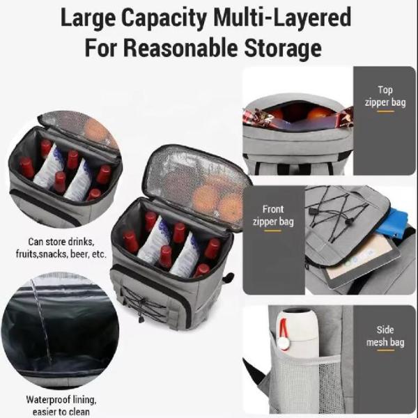 Custom Waterproof Lunch Bags Insulated Cooler Backpack