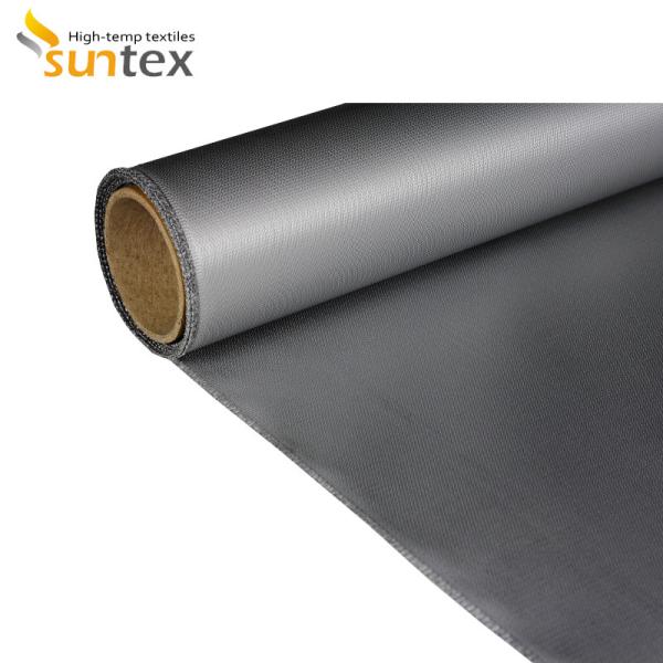 Sleeving da fibra de vidro revestido com o silicone da borracha de silicone revestiu a tela da fibra de vidro
