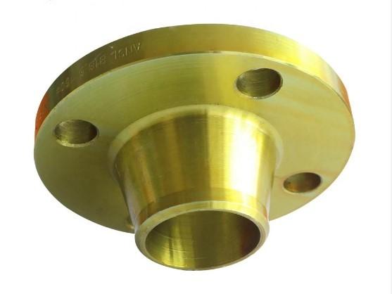 Flange do pescoço; CU-NI 90/10 UNS C7060X; 20BAR; EEMUA 145; Classe 150 da cara de ASME B16.5shoulder (franco). DN 4, 3.0mm, (FLG-92)