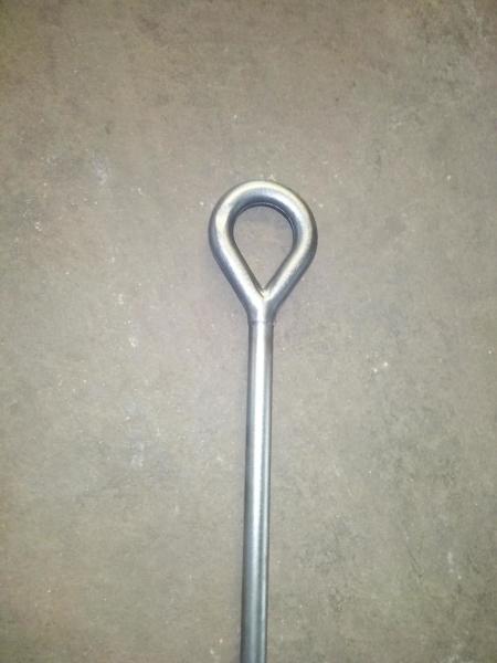galvanized steel forged thimble eye bolt pole line hardwares