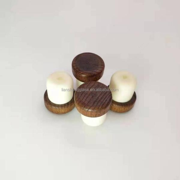 Противополитическая уплотнительная крышка Синтетическая пробка Деревянная верхняя часть Алюминиевая металлическая бутылка для вина пробка