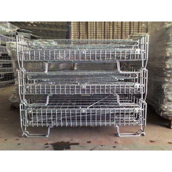Cellular Mild Steel Metal Mesh Cage Durable Warehouse Wire Container