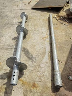 Solar Mounting System Portable Foundation Round Shaft Helical Spiral Pile Anchor