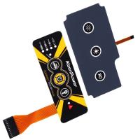 Clavier en silicone personnalisé DC 5V étanche à l'eau Grade Flexible Membrane Switch